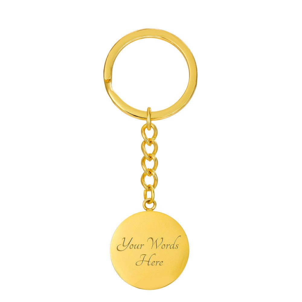 Celestial Night Sky Circle Pendant Keychain Patchogue