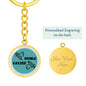 Double Vaxxed Keychain, Custom Design Keyring, Vaccination, Vaccine
