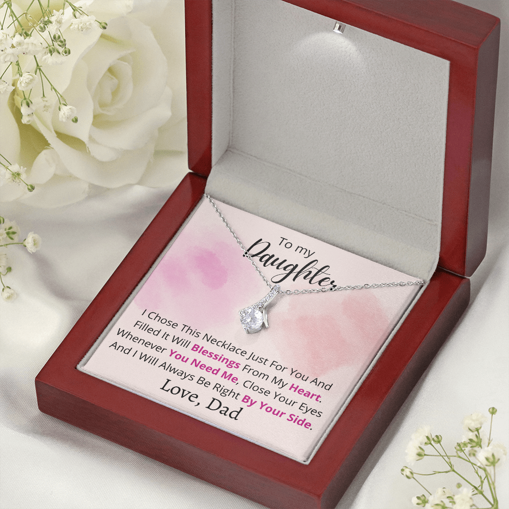 To My Daughter - Jewelry Necklace Gift Set - From Dad
