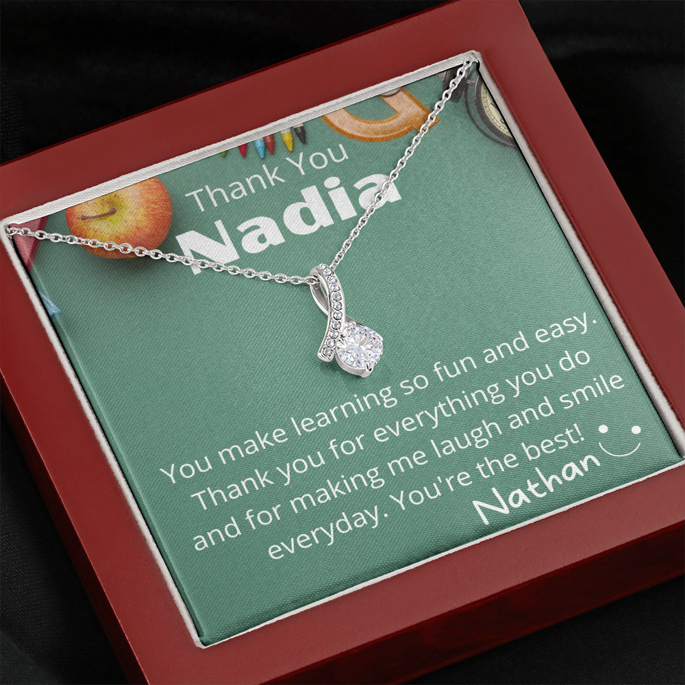To My Teacher -  Personalized Thank You Gift Set from Student