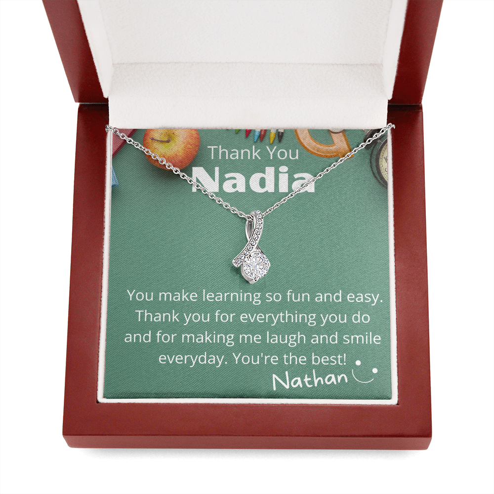 To My Teacher -  Personalized Thank You Gift Set from Student