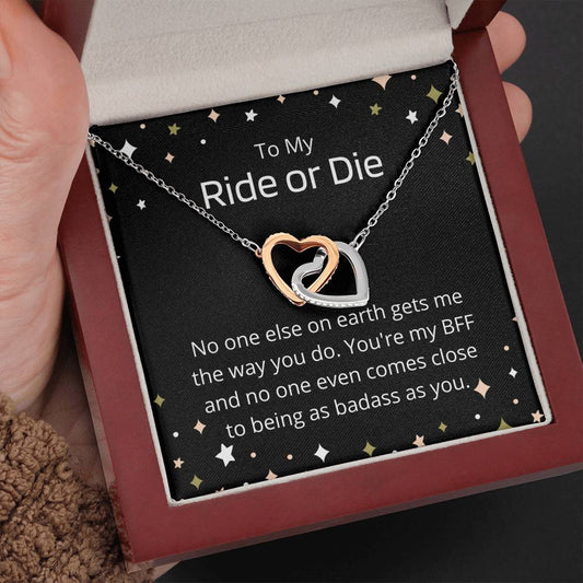 To My Ride or Die - Best Friend Necklace - Friends for Life