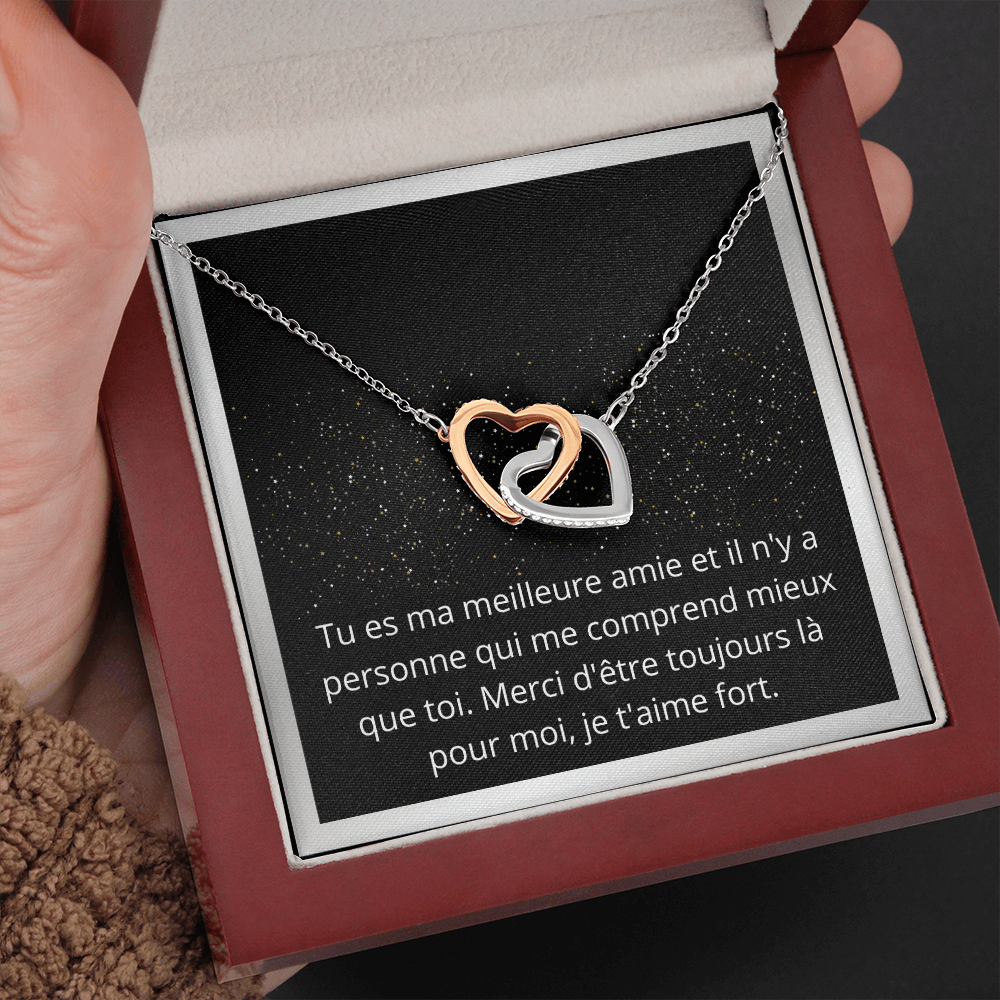 Collier pour meilleure amie - Cadeau de Noël - Cadeau d'anniversaire