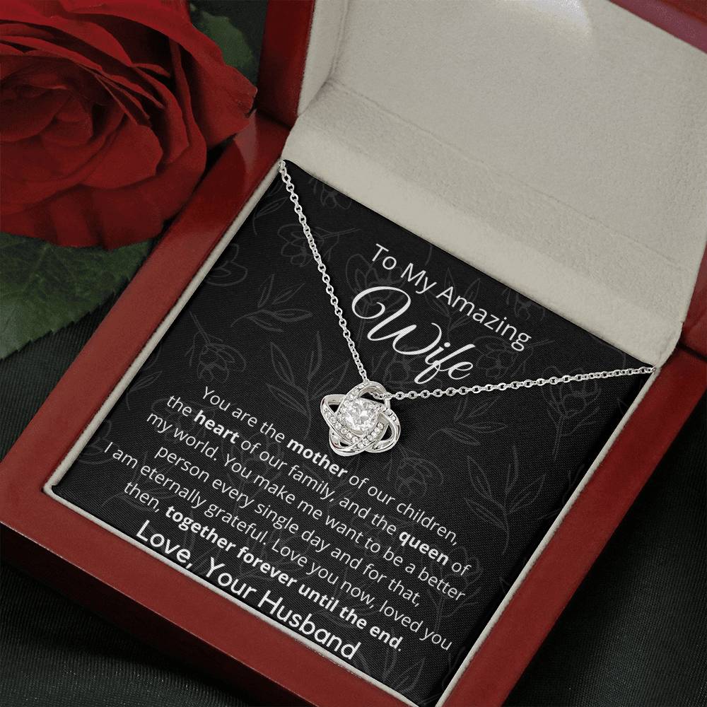 To My Amazing Wife - Pendant Necklace - Appreciation Gift