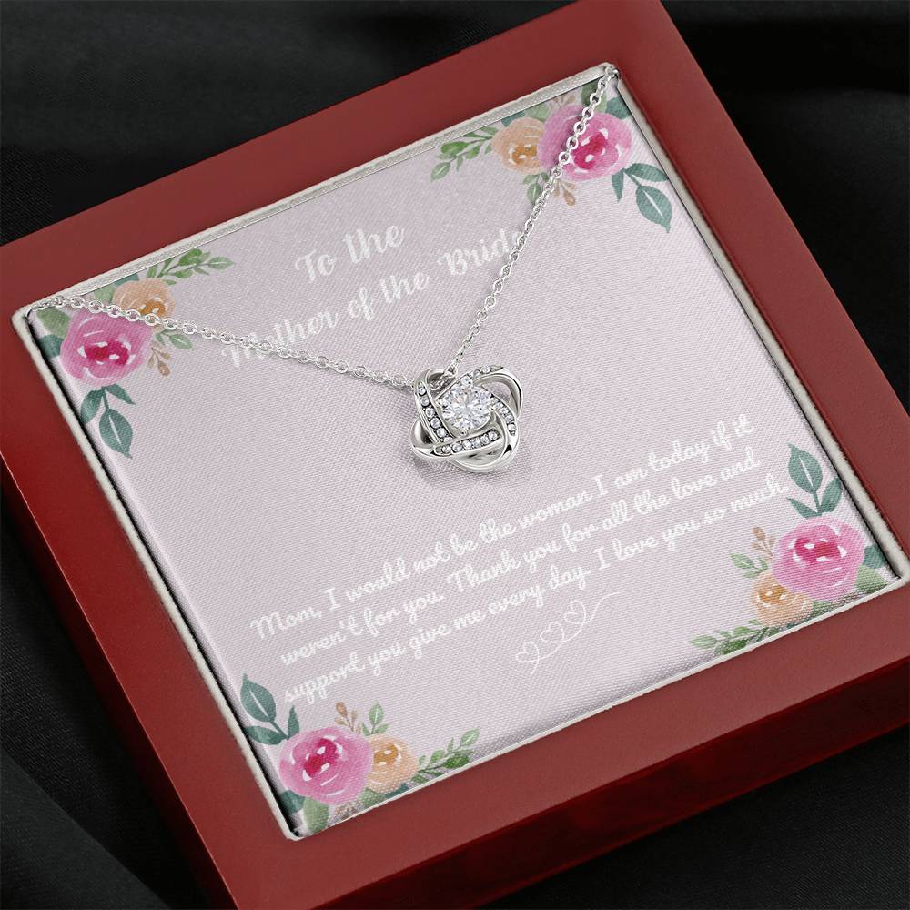 Mother of the Bride Knot Pendant Keepsake Necklace