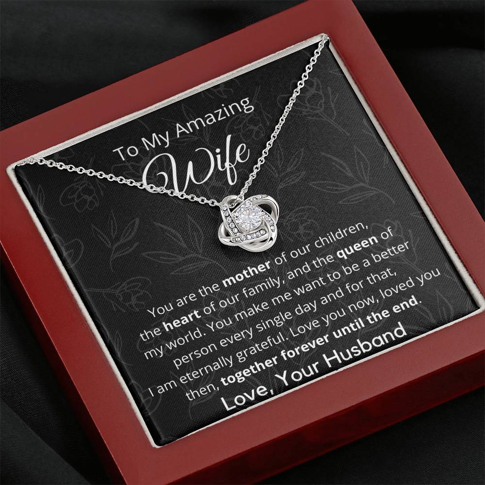 To My Amazing Wife - Pendant Necklace - Appreciation Gift