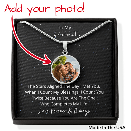 To My Soulmate, Celestial Night Sky, Anniversary Birthday Gift Set