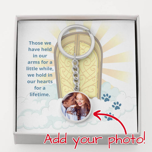 Cat Loss Bereavement Picture Keychain, Pet Loss Image Keychain, Custom Upload Photo