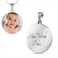 [Almost Gone] Personalized Newborn Photo Necklace - A Shining Star Was Born