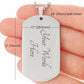 To My Badass Daughter Dog Tag Necklace, Crown Necklace for Daughter, Holiday Graduation Birthday Gift From Mom Dad