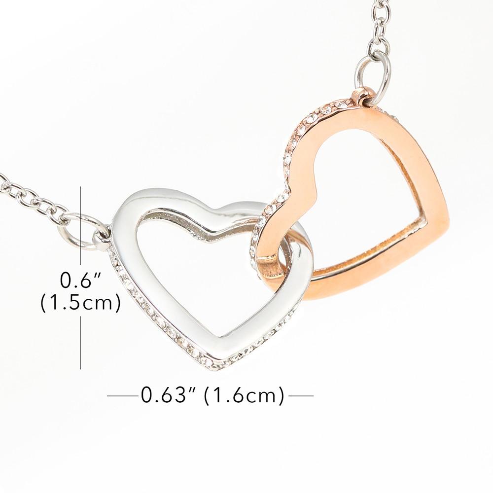 You & Me Forever - Retro Cassette Message Card - Double Heart Pendant