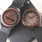 First Father's Day, Best Buds Engraved Wood Watch